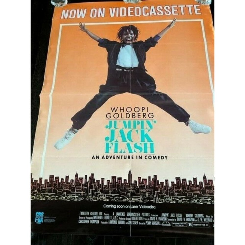 Movie Theater Cinema Poster Lobby Card 1986 Jumpin Jack Flash Whoopi Goldberg
